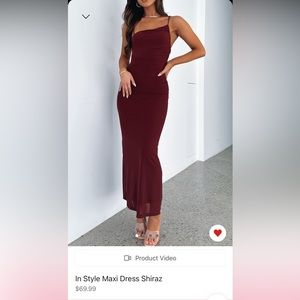 Whitefox Boutique Burgundy Maxi Dress